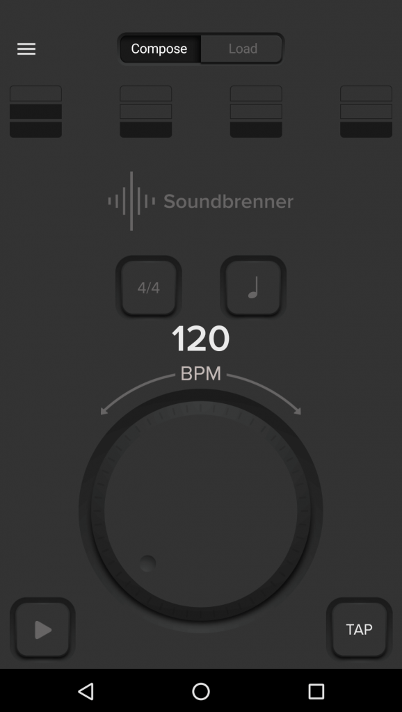 Aplicativo de metrônomo - Sounbrenner